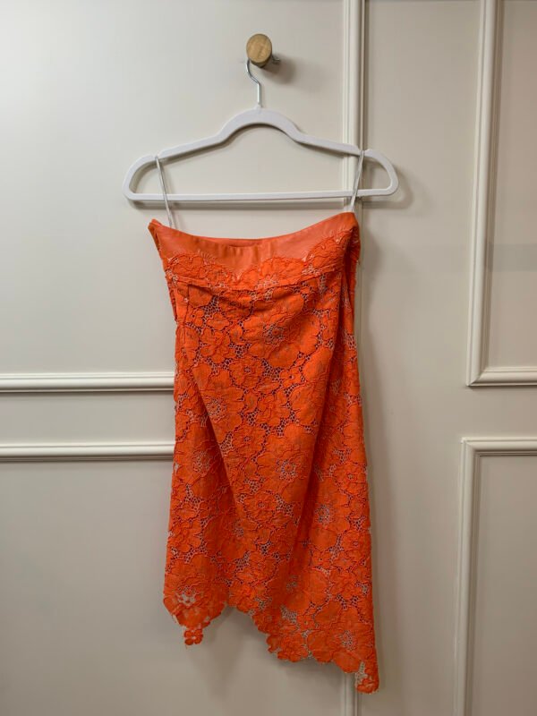 CONJUNTO LARANJA BLUSA CROPPED E SAIA RENDA ANIMALE 38/40 - Image 2