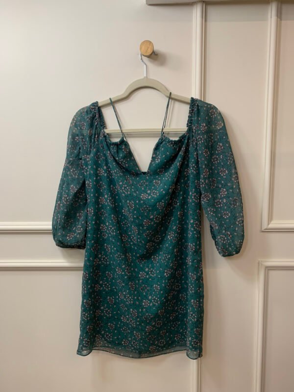 VESTIDO VERDE ESTAMPA FLOR FOR YOUR INFORMATION 36