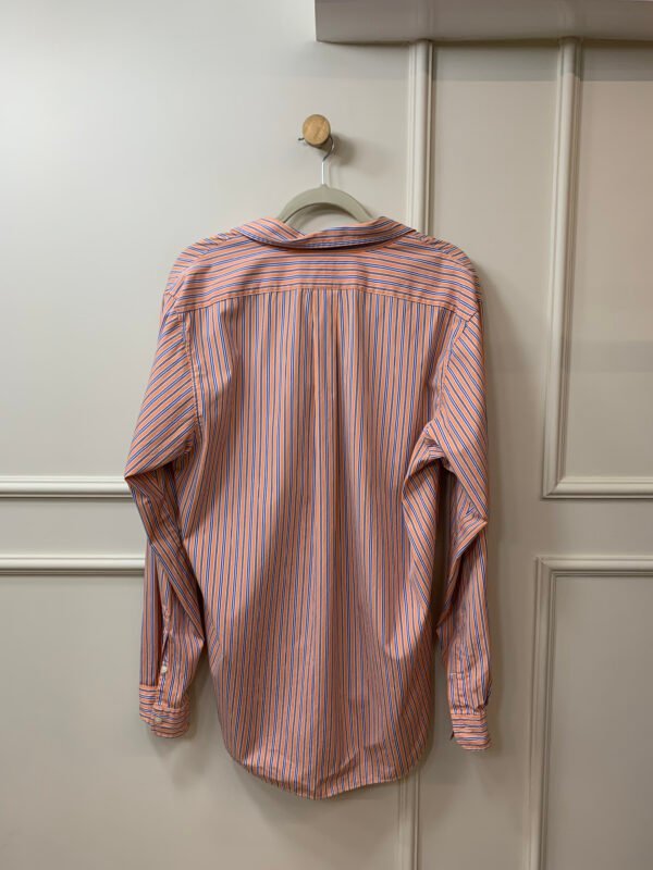 CAMISA LISTRADA FUNDO LARANJA COM AZUL RALPH LAUREN GGG - Image 2