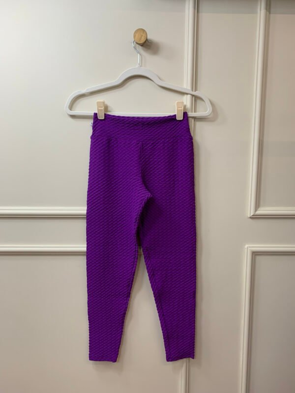 CALÇA LEGGING ACADEMIA ROXA TEXTURIZADA RENNOVA FITNESS P