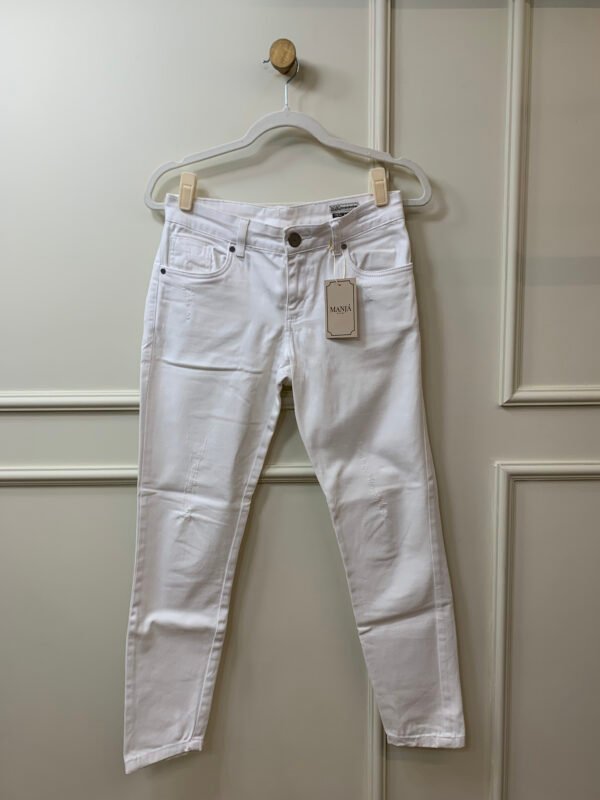 CALÇA BRIM OFFWHITE SKINNY BOBÔ 40