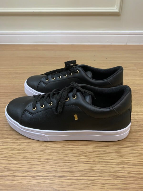 TÊNIS PRETO COURO ESTILO SHOES 40