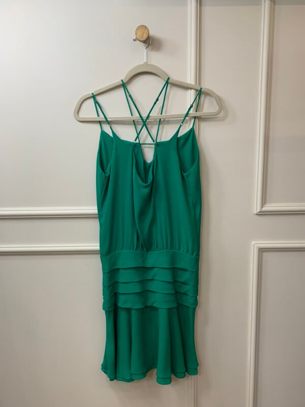 VESTIDO VERDE BABADO SHOP 126 38 - Image 2