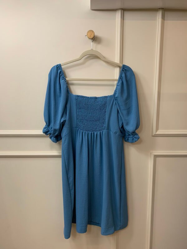 VESTIDO AUZL LASTEX COSTAS MANGA BUFANTE LIZIE GG - Image 2
