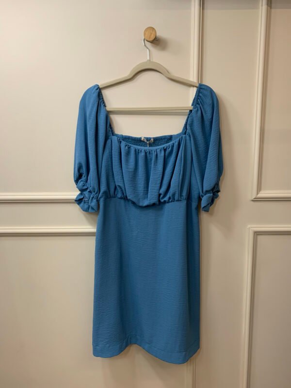 VESTIDO AUZL LASTEX COSTAS MANGA BUFANTE LIZIE GG