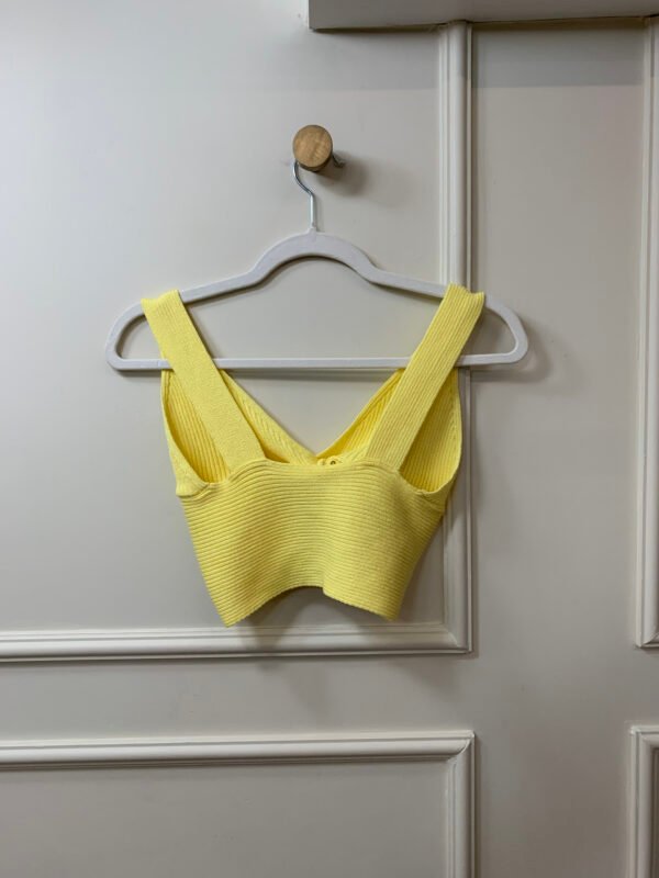 CROPPED AMARELO TRICOT DETALHE NA FRENTE P - Image 2
