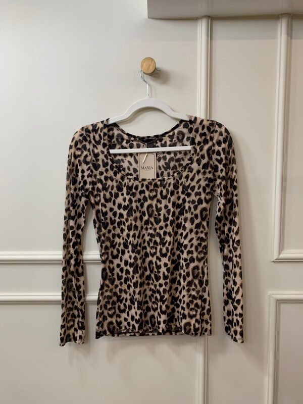 BLUSA ONÇA TRANSPARENTE TULE VICTORIA'S SECRET P