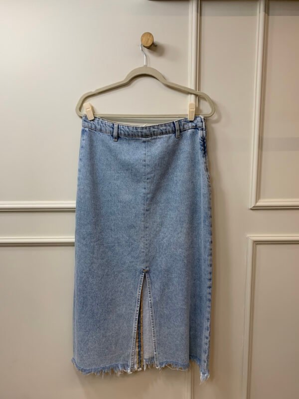 SAIA JEANS COMPRIDA FENDA FRENTE ZARA G