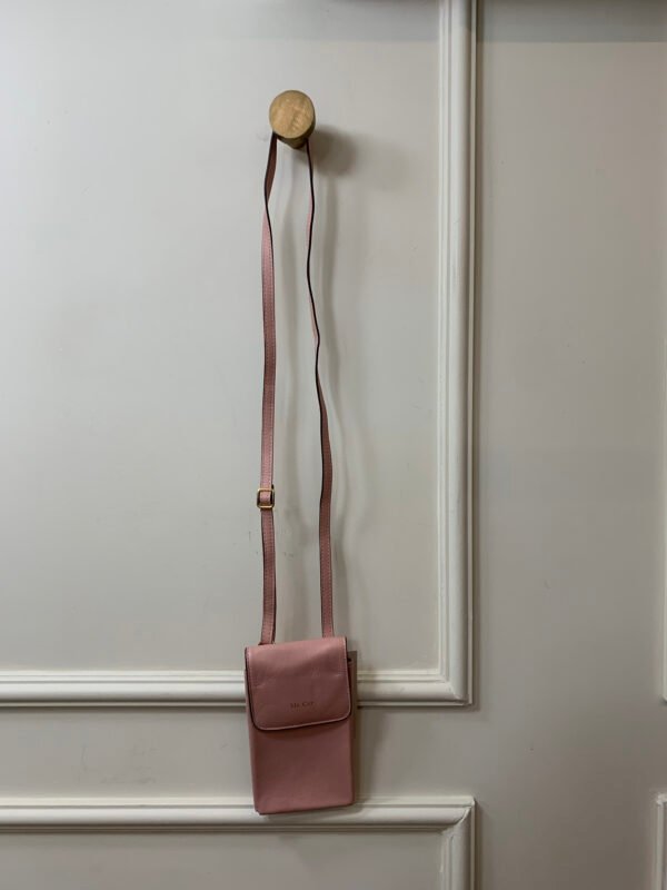 BOLSA CROSSBODY ROSA ANTIGO COURO PORTA CELULAR MR CAT - Image 2