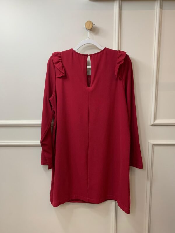 VESTIDO VERMELHO MANGA COMPRIDA SEM MARCA G - Image 2