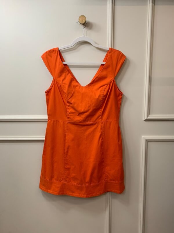 VESTIDO CURTO LARANJA MARIA FILO G