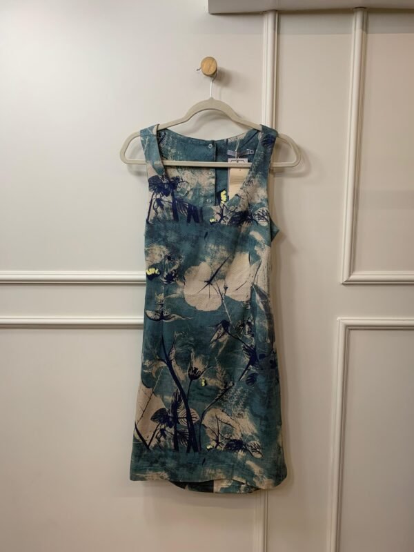 VESTIDO AZUL ESTAMPA FLORAL ENJOY M