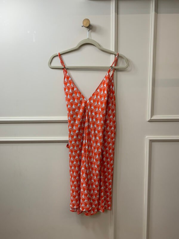 VESTIDO LARANJA TRANSPASSADO ESTAMPADO DRESS TO G - Image 2