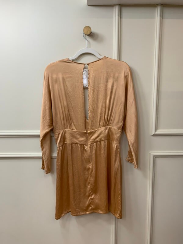 VESTIDO BEGE CETIM ANIMALE 40 - Image 2