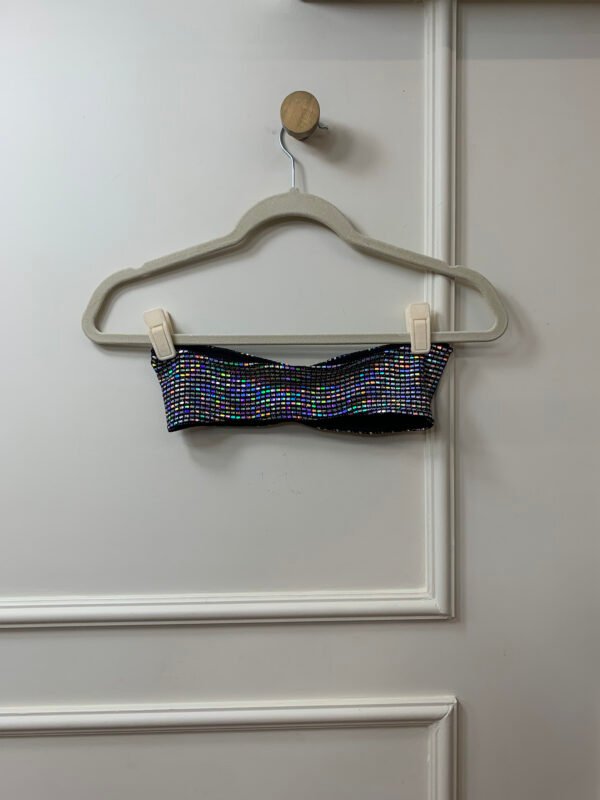 CONJUNTO PRETO PAETE PRATA SEM MARCA P - Image 2