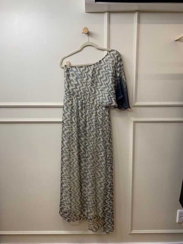 VESTIDO LONGO OFF WHITE ESTAMPADO  MADAME MS G