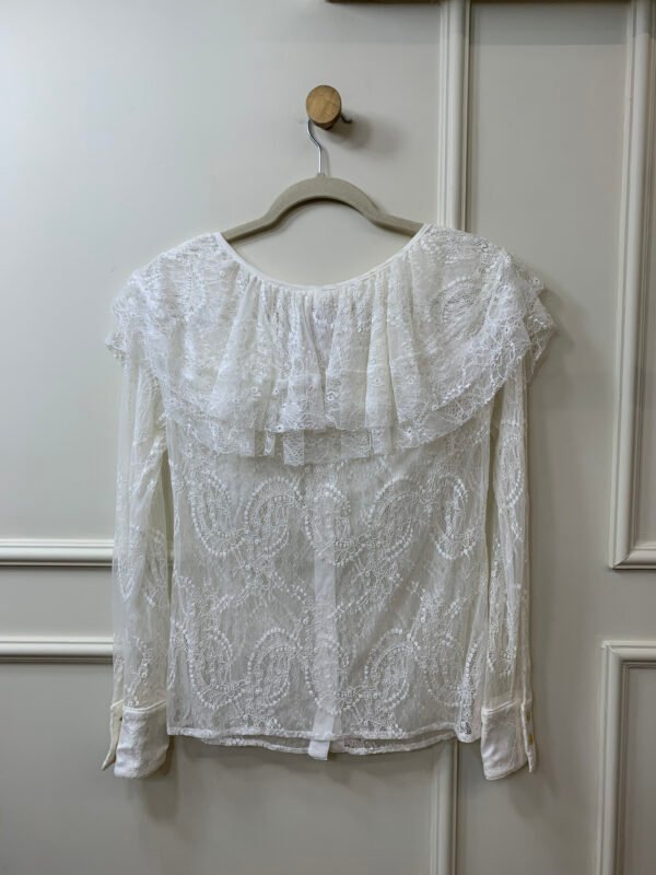 BLUSA BRANCA RENDADA BOHO AGILITA 36 - Image 2