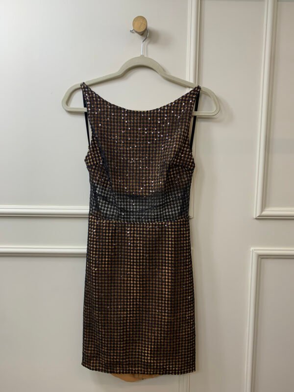 VESTIDO PRETO RENDA E PAETE FABULOUS AGILITA 36/P