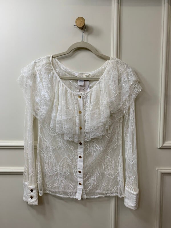 BLUSA BRANCA RENDADA BOHO AGILITA 36