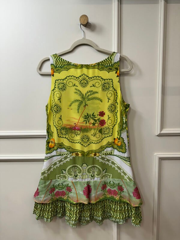 VESTIDO VERDE ESTAMPADO FARM M - Image 2