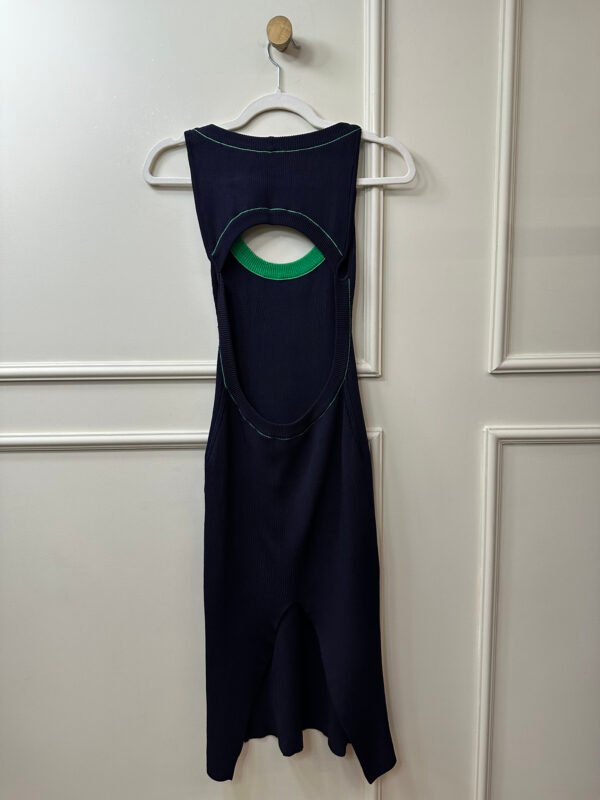 VESTIDO TRICOT AZUL MARINHO MIDI GINGER M - Image 2