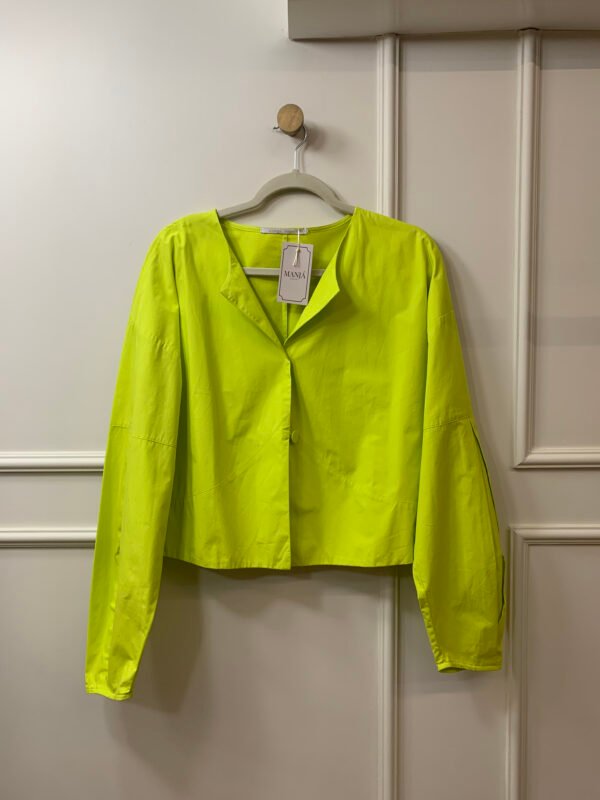 BLUSA VERDE MANGA COMPRIDA BOTAO FRONTAL CAROL ARBEX G
