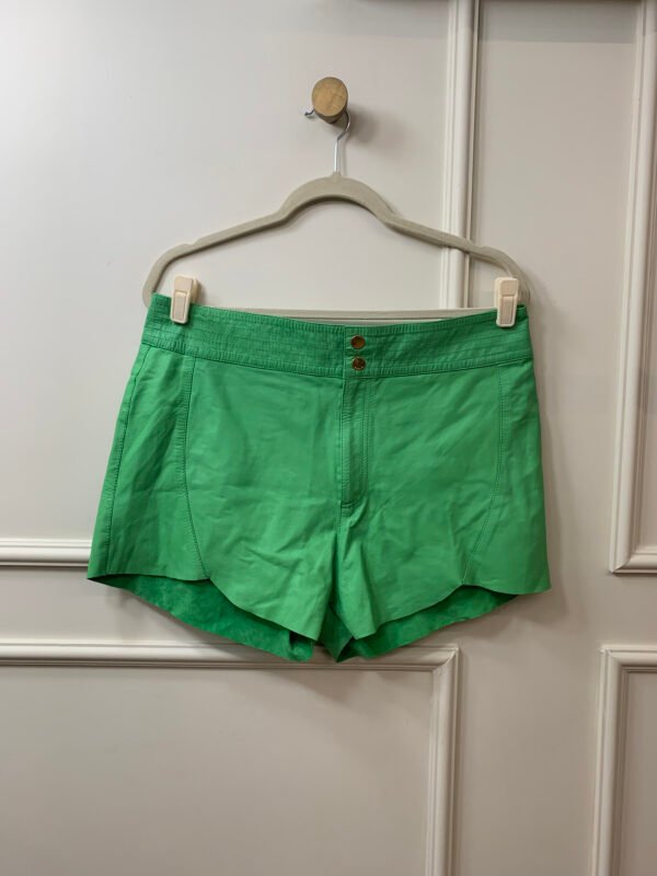 SHORT VERDE COURO ANIMALE G