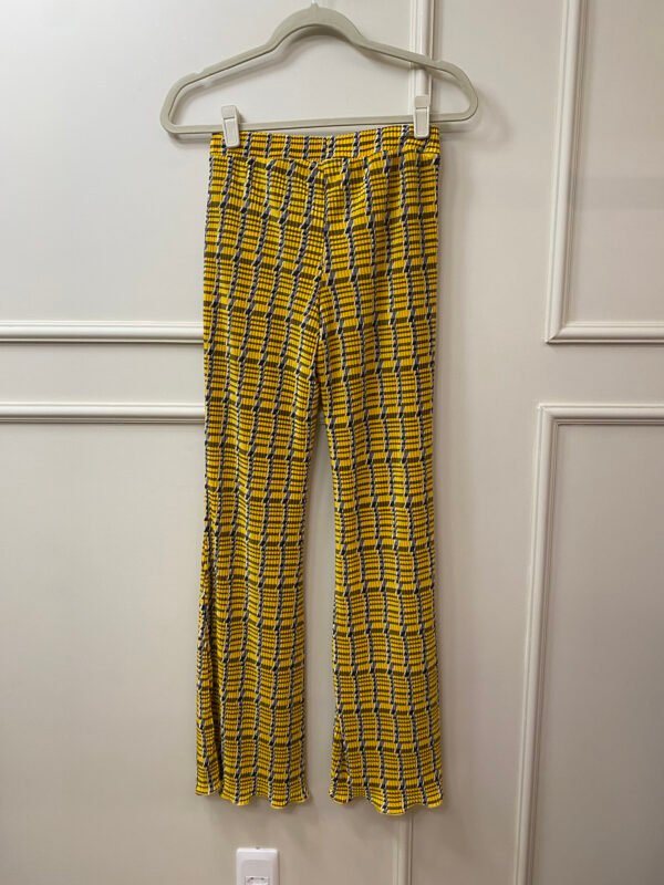 CALÇA AMARELA LISTRADA ZARA P - Image 3