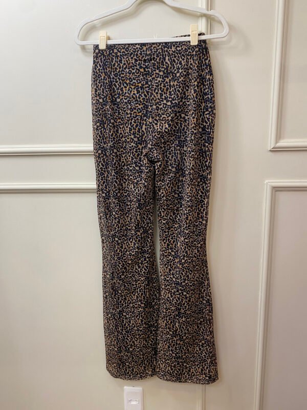 CALÇA PANTALONA DE ONÇA E TULE COM FORRO BERSHKA M - Image 3