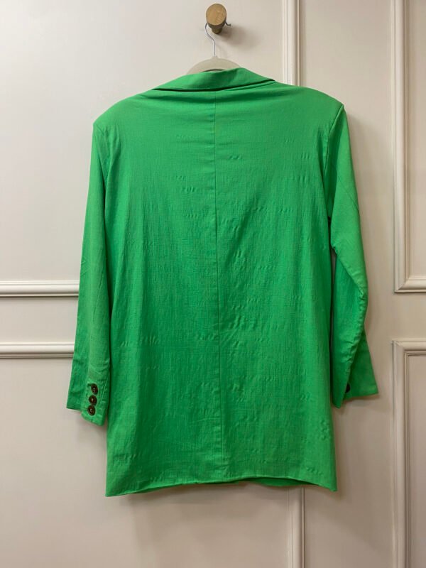 BLAZER DE VISCOSE COM LINHO VERDE MAD P - Image 2