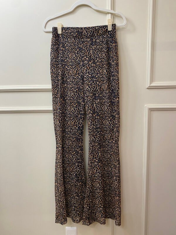 CALÇA PANTALONA DE ONÇA E TULE COM FORRO BERSHKA M