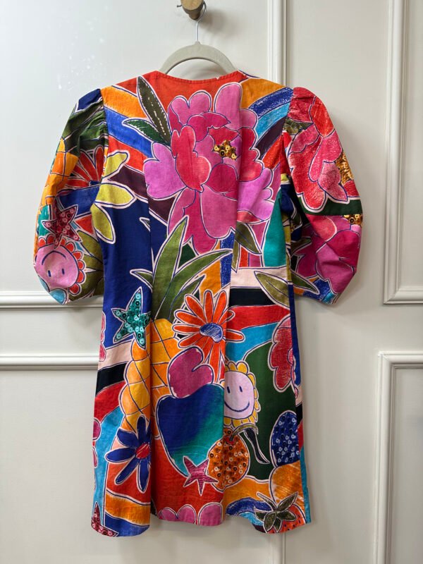 VESTIDO BOTOES FRONTAIS ESTAMPA FLORAL FARM PP - Image 2