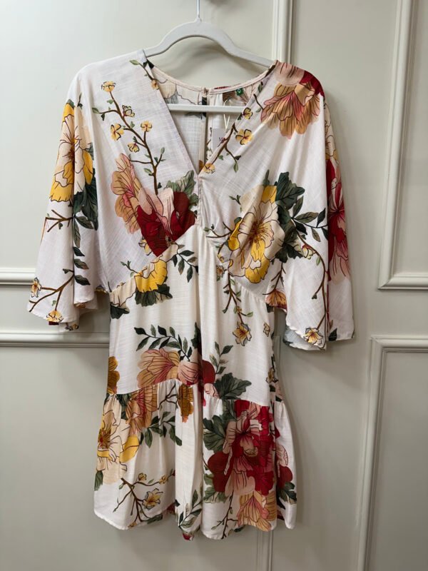 VESTIDO BRANCO FLORIDO FARM P