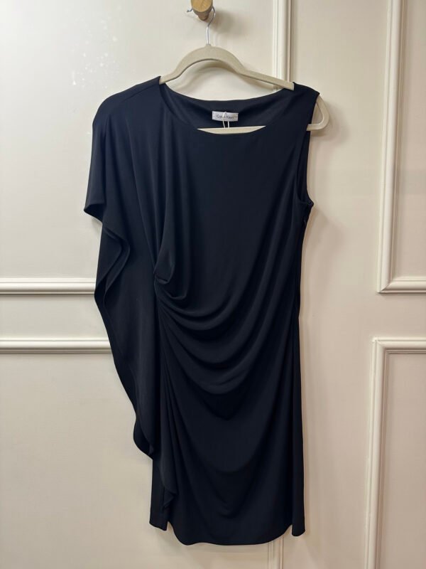 VESTIDO PRETO DETALHE LATERAL CALVIN KLEIN P