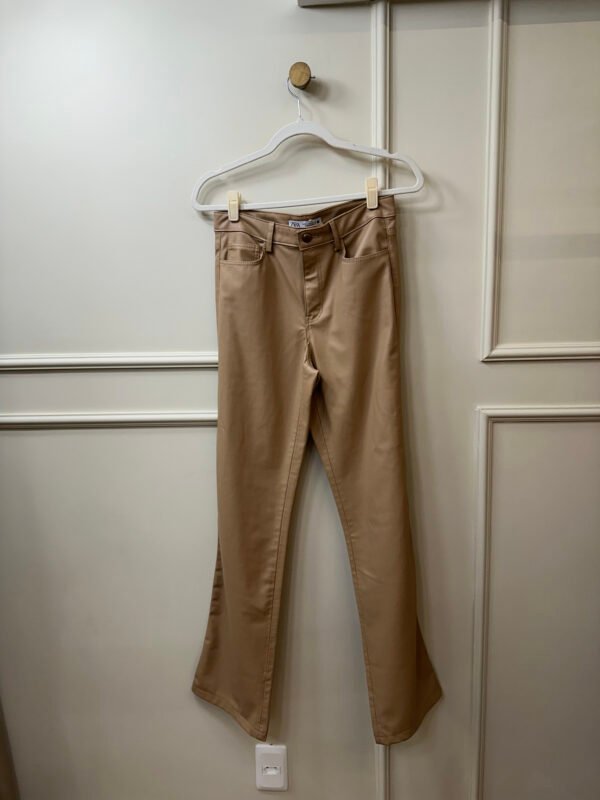 CALÇA BEGE COURINO ZARA 36 - Image 2