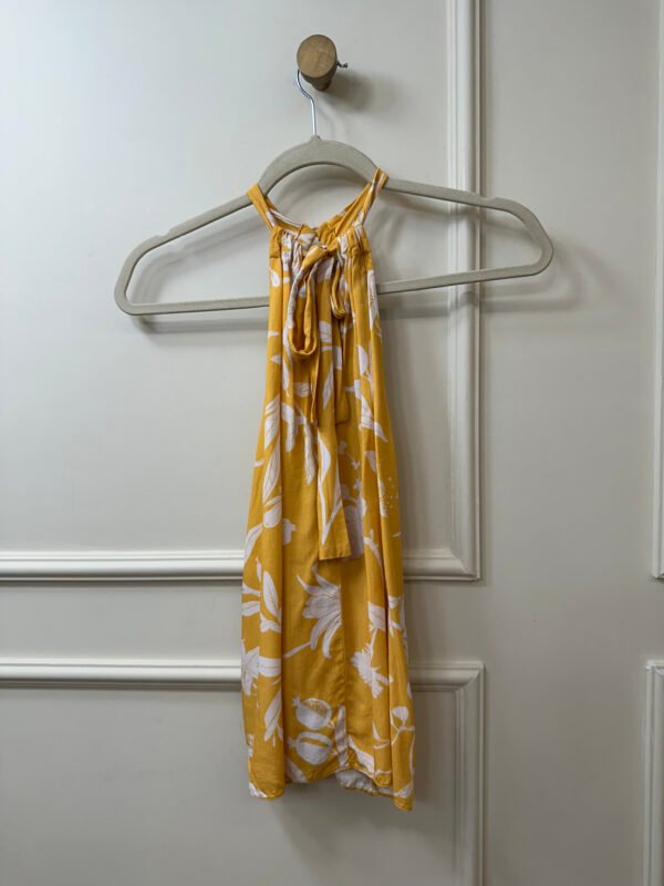BLUSA AMARELA ESTAMPADA  DRESS TO PP