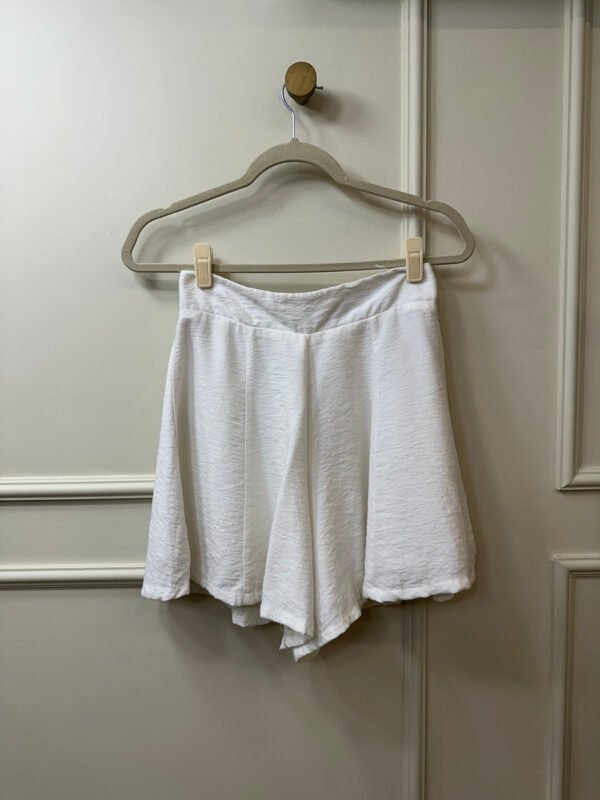 SHORT BRANCO LAÇO DE FITA P