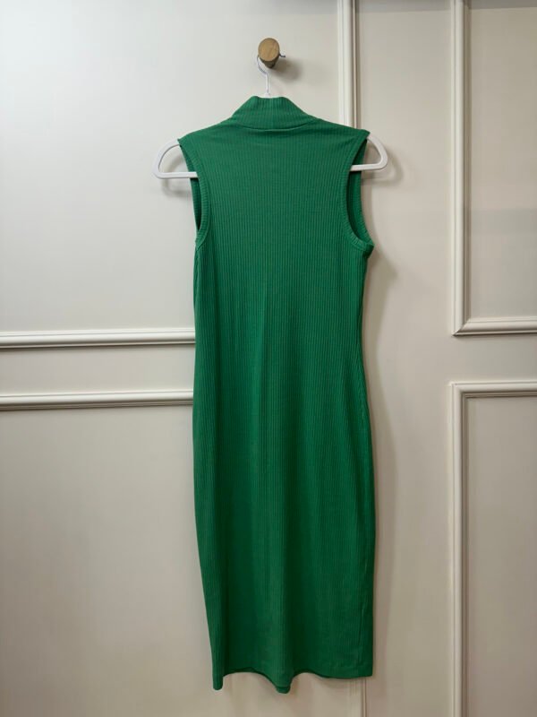 VESTIDO VERDE MIDI CANELADO DENOVO P - Image 2