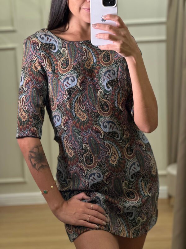 VESTIDO FARM ESTAMPADO COM AMARRAÇÃO NAS COSTAS FARM M - Image 2