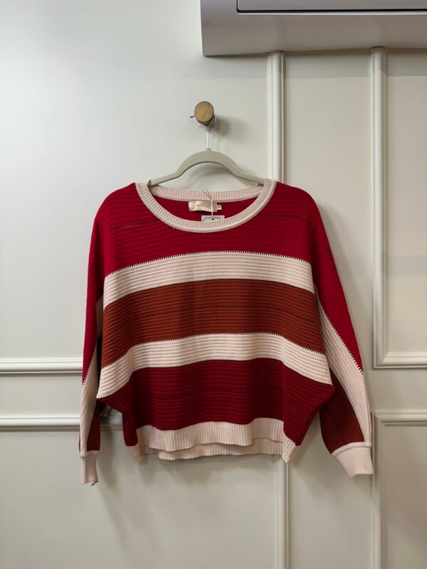 TRICOT VERMELHO E OFF MARIA FILO G