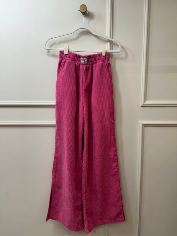 CALÇA ROSA VELUDO SHEIN P